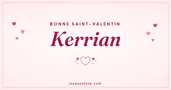 Image « Bonne Saint-Valentin Kerrian » au format large