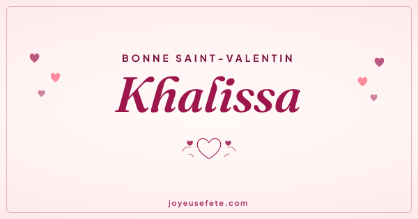 Image « Bonne Saint-Valentin Khalissa » au format large
