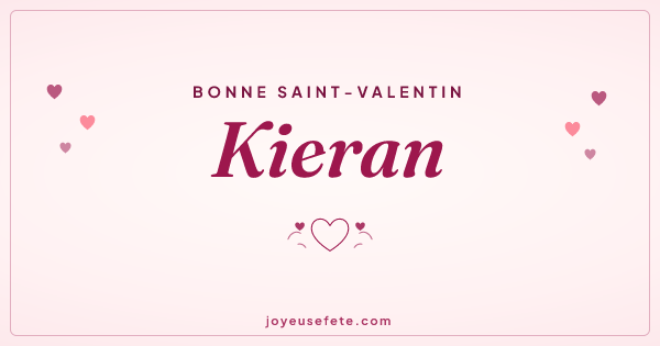 Image « Bonne Saint-Valentin Kieran » au format large