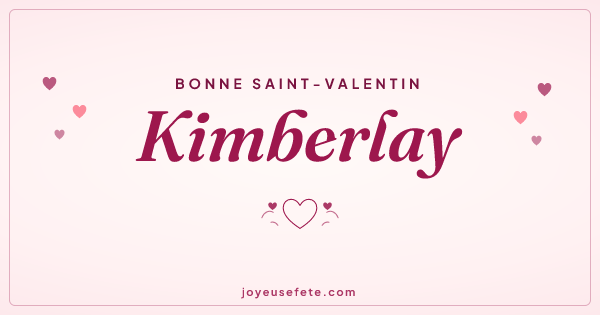 Image « Bonne Saint-Valentin Kimberlay » au format large
