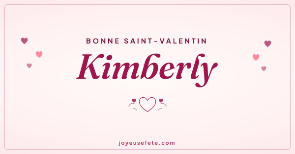 Image « Bonne Saint-Valentin Kimberly » au format large