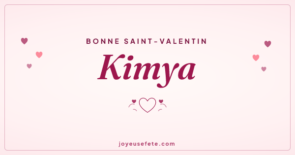 Image « Bonne Saint-Valentin Kimya » au format large