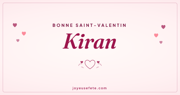 Image « Bonne Saint-Valentin Kiran » au format large