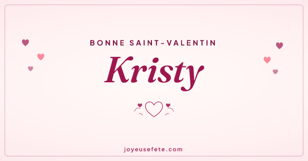 Image « Bonne Saint-Valentin Kristy » au format large