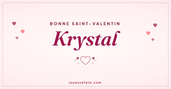 Image « Bonne Saint-Valentin Krystal » au format large