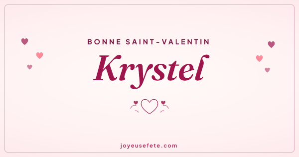Image « Bonne Saint-Valentin Krystel » au format large