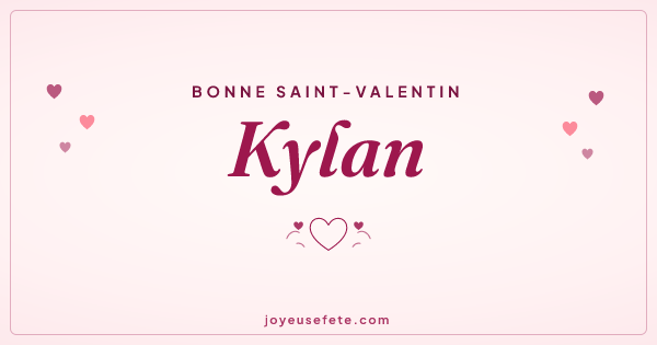 Image « Bonne Saint-Valentin Kylan » au format large