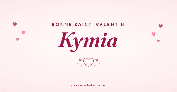 Image « Bonne Saint-Valentin Kymia » au format large