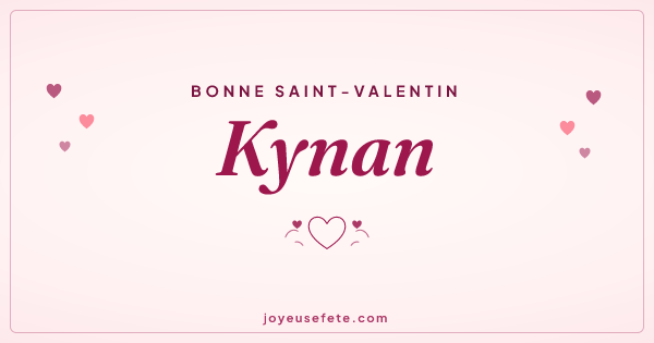 Image « Bonne Saint-Valentin Kynan » au format large