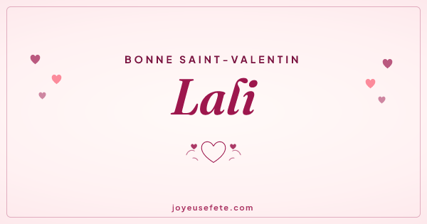 Image « Bonne Saint-Valentin Lali » au format large