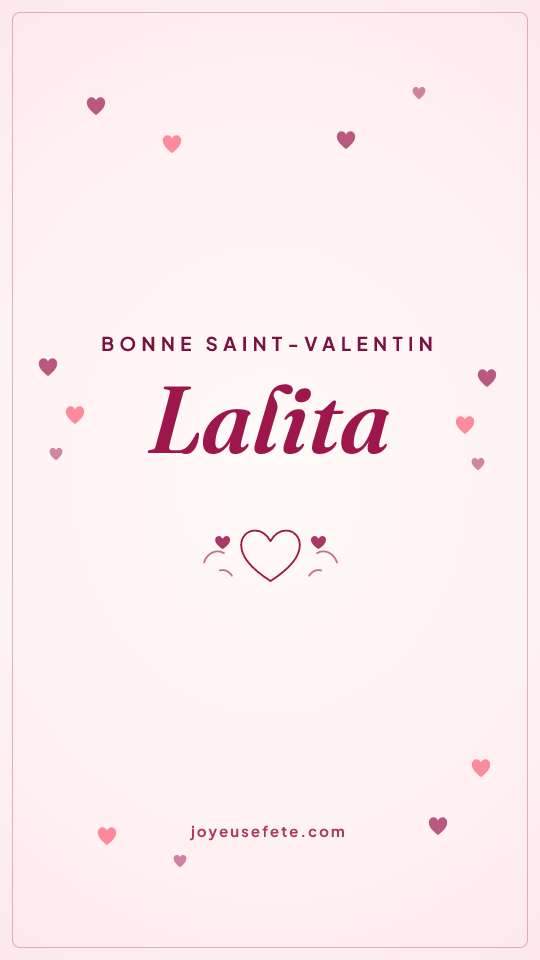 Image « Bonne Saint-Valentin Lalita » au format story