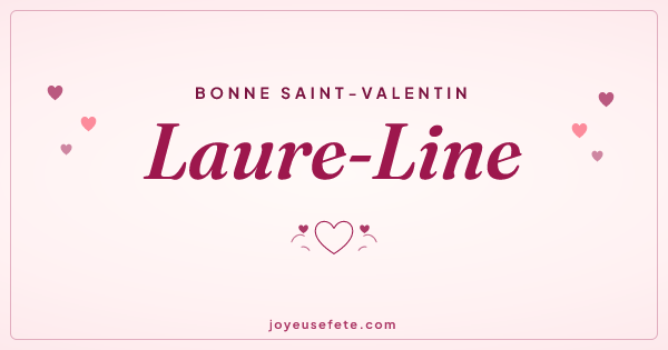 Image « Bonne Saint-Valentin Laure-Line » au format large