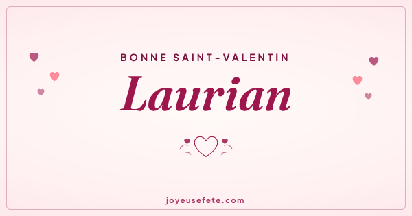 Image « Bonne Saint-Valentin Laurian » au format large