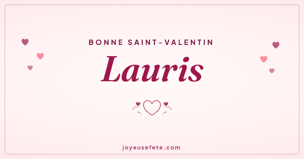 Image « Bonne Saint-Valentin Lauris » au format large