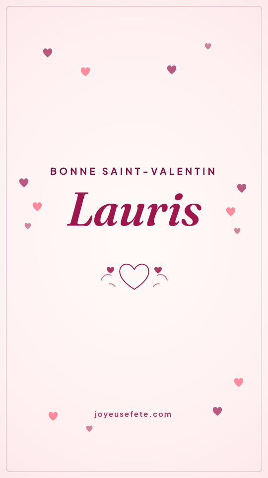 Image « Bonne Saint-Valentin Lauris » au format story