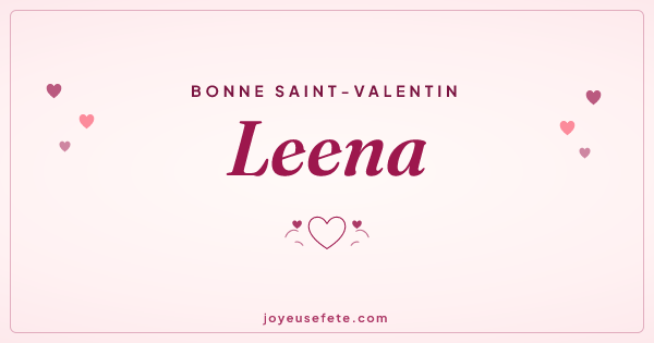 Image « Bonne Saint-Valentin Leena » au format large