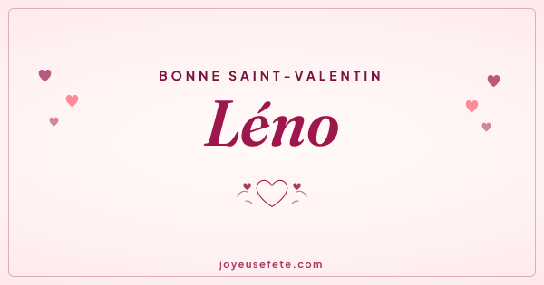 Image « Bonne Saint-Valentin Léno » au format large