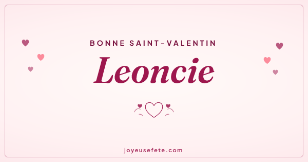 Image « Bonne Saint-Valentin Leoncie » au format large