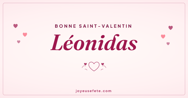 Image « Bonne Saint-Valentin Léonidas » au format large