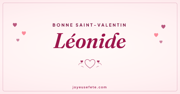 Image « Bonne Saint-Valentin Leonide » au format large