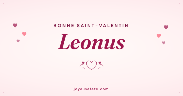 Image « Bonne Saint-Valentin Leonus » au format large