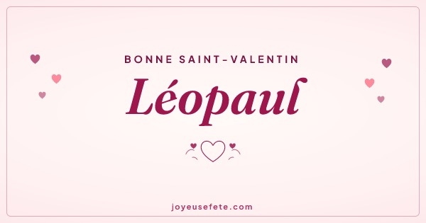 Image « Bonne Saint-Valentin Léopaul » au format large