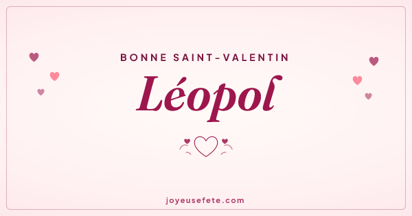 Image « Bonne Saint-Valentin Léopol » au format large