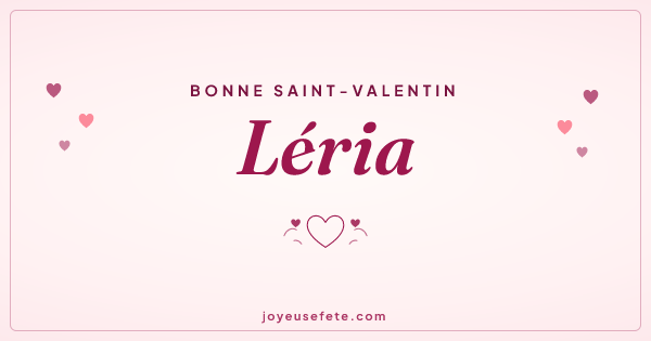 Image « Bonne Saint-Valentin Léria » au format large