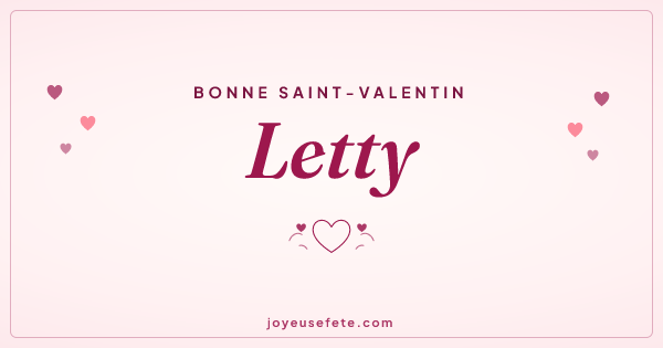 Image « Bonne Saint-Valentin Letty » au format large