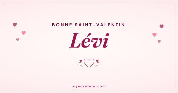 Image « Bonne Saint-Valentin Lévi » au format large