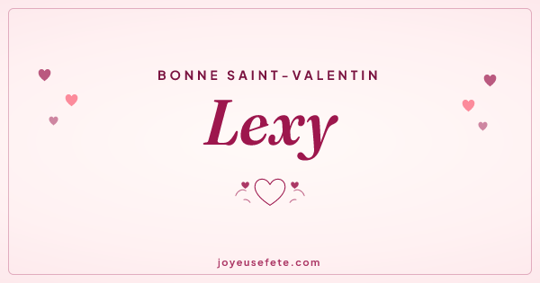 Image « Bonne Saint-Valentin Lexy » au format large