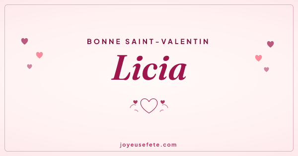Image « Bonne Saint-Valentin Licia » au format large
