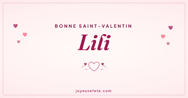 Image « Bonne Saint-Valentin Lili » au format large