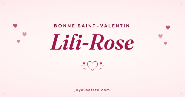 Image « Bonne Saint-Valentin Lili-Rose » au format large