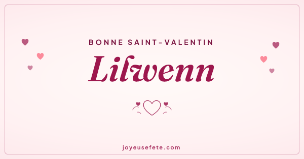 Image « Bonne Saint-Valentin Lilwenn » au format large