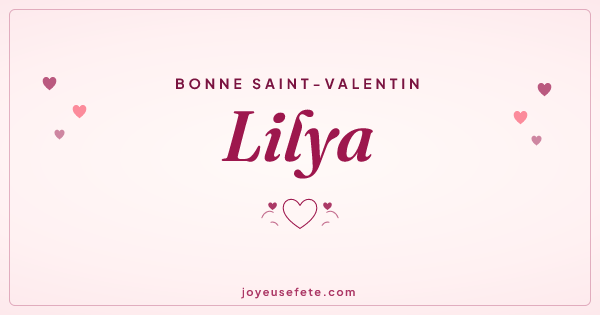 Image « Bonne Saint-Valentin Lilya » au format large