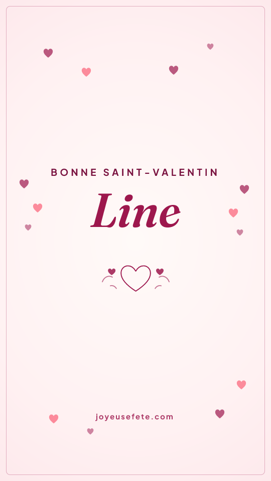 Image « Bonne Saint-Valentin Line » au format story