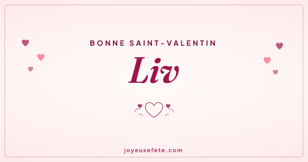 Image « Bonne Saint-Valentin Liv » au format large