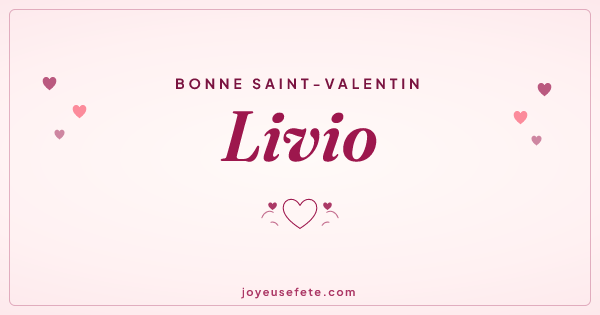 Image « Bonne Saint-Valentin Livio » au format large