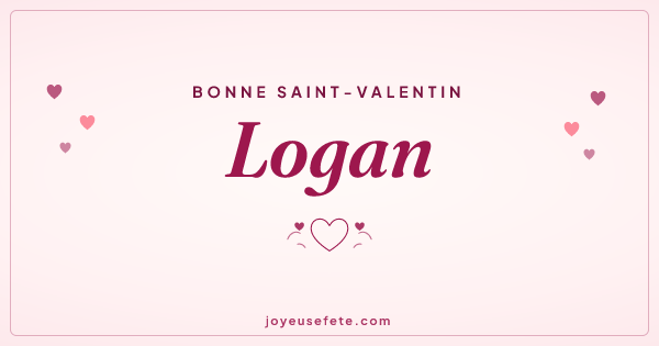Image « Bonne Saint-Valentin Logan » au format large
