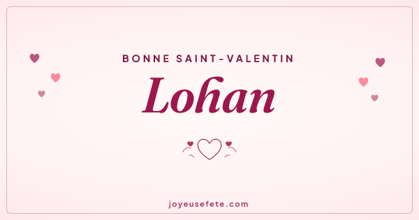 Image « Bonne Saint-Valentin Lohan » au format large