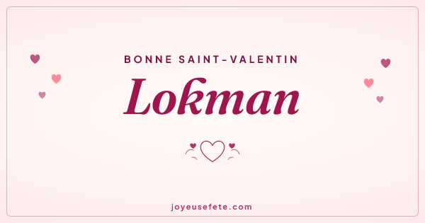 Image « Bonne Saint-Valentin Lokman » au format large