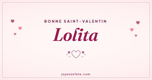 Image « Bonne Saint-Valentin Lolita » au format large