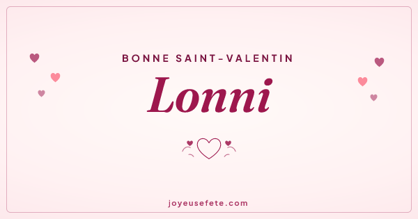 Image « Bonne Saint-Valentin Lonni » au format large