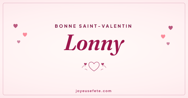 Image « Bonne Saint-Valentin Lonny » au format large