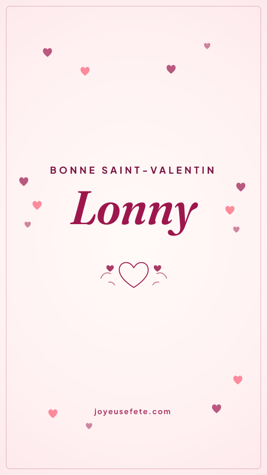 Image « Bonne Saint-Valentin Lonny » au format story