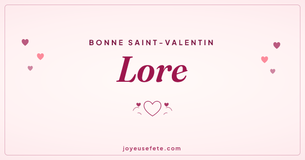 Image « Bonne Saint-Valentin Lore » au format large