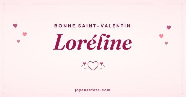 Image « Bonne Saint-Valentin Loréline » au format large