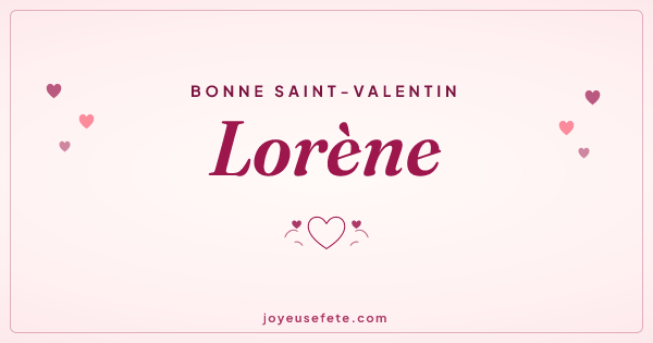 Image « Bonne Saint-Valentin Lorène » au format large