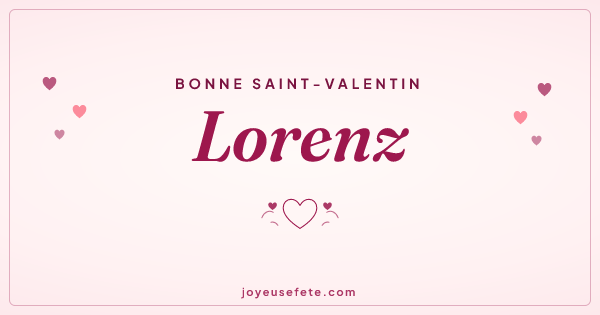 Image « Bonne Saint-Valentin Lorenz » au format large